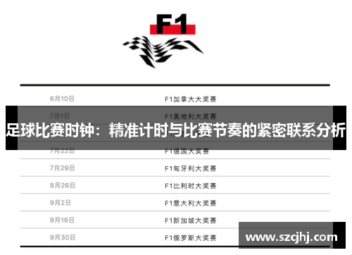 足球比赛时钟：精准计时与比赛节奏的紧密联系分析